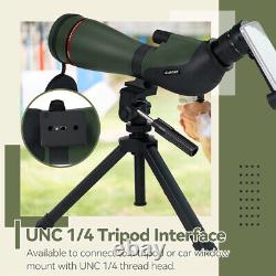 SVBONY SA412 20-60x80mm Spotting Scopes for Target Shooting and Hunting