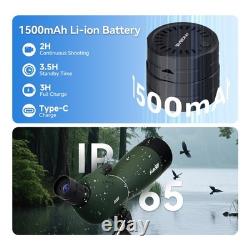 SVBONY SV28 70mm Spotting Scope with SC002 WiFi Camera, for Target Shooting