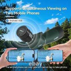 SVBONY SV28 70mm Spotting Scope with SC002 WiFi Camera, for Target Shooting