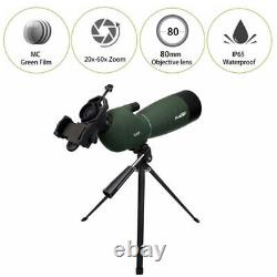 SVBONY SV28 Spotting scope 50/60/70/80mm IP65 with Phone Adapter Target Shooting