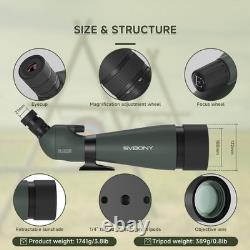 SVBONY SV28A Spotting Scope 25-75X100 + SC002 WIFI Camera for Birdwatching
