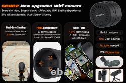 SVBONY SV28A Spotting Scope 25-75X100 + SC002 WIFI Camera for Birdwatching