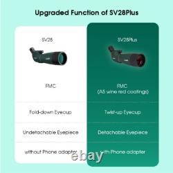 SVBONY SV28PLUS 25-75x70mm Spotting Scope With Phone Adapter for Bird Watching