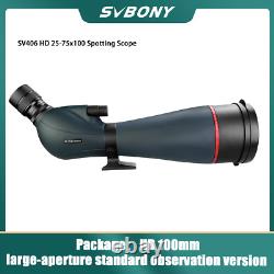 SVBONY SV406 Spotting Scope 25-75x100mm HD FMC Waterproof Birdwatching