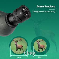 SVBONY SV406P ED Spotting Scope 16-48x65 dual focus + Table Tripod Bird watching