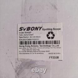 SVBONY SV406P Spotting Scope 20-60x80 ED Lenses with SC001 WiFi Camera