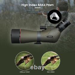 SVBONY SV46 HD Spotting Scopes 20-60x80 Bak4 FMC Zoom Telescopes Birding/Hunting