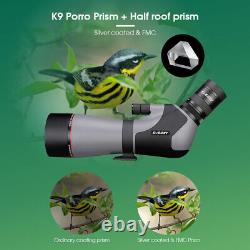 SVBONY SV46P 20-60x80 ED Spotting Scope Waterproof Bird watching + Table Tripod