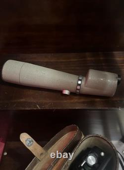 SWIFT SPOTTING SCOPE MODEL 821 with TRIPOD 3 LENSES &CASE GOOD CONDITION