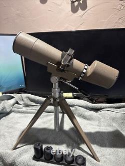 SWIFT SPOTTING SCOPE MODEL 821 with TRIPOD 5 LENSES & Handmade Storage Box