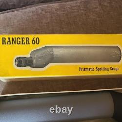 Saturn Ranger 60 20x60mm Straight Porro Prism Spotting Scope with Dust Caps