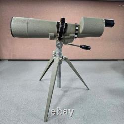 Selsi Spotting Scope 60mm 15x-60x Zoom Green Vintage Japan Tripod Good