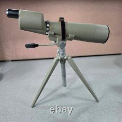 Selsi Spotting Scope 60mm 15x-60x Zoom Green Vintage Japan Tripod Good