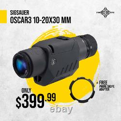 Sig SCAR3 10-20x30 mm Mini Spotting Scope, Image Stabilized, Graphite SOV31001