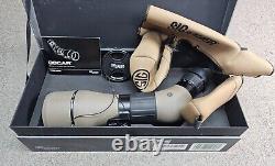 Sig Sauer #SOO82001 OSCAR8 27-55x80 HDX Angled Spotting Scope, Flat Dark Earth