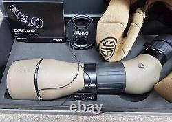 Sig Sauer #SOO82001 OSCAR8 27-55x80 HDX Angled Spotting Scope, Flat Dark Earth