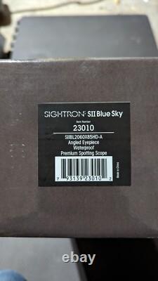 Sightron Sii Blue Sky Spotting Scope 20x60x85