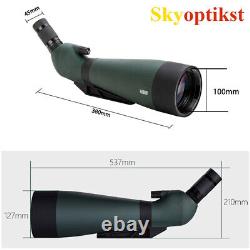 Skyoptikst 100mm Telescope 25-75x100 Spotting Scope HD FMC for Birdwatching