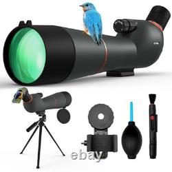 Spotting Scope Premium Optics 25-75x85 with Tripod Black
