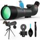Spotting Scope Premium Optics 25-75x85 with Tripod Black