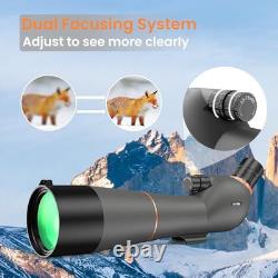 Spotting Scope Premium Optics 25-75x85 with Tripod Black
