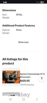 Steiner Commander III 7X50 HD Stabilized Compass