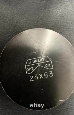 Straight Grey J. UNERTL 24x63 Spotting Scope. Nice