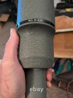 Straight Grey J. UNERTL 24x63 Spotting Scope No. 5-231 w Sheepskin Case