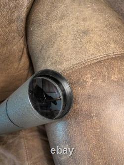 Straight Grey J. UNERTL 24x63 Spotting Scope No. 5-231 w Sheepskin Case