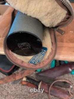 Straight Grey J. UNERTL 24x63 Spotting Scope No. 5-231 w Sheepskin Case