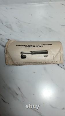 Super Rare U. S. Navy Issue MOSSBERG Model A 20x Spotshot Spotting Scope With Tube
