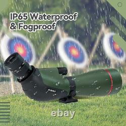 Svbony SA412 20-60×80 HD FMC 1.25'' Spotting Scope for Middle-range Shooting