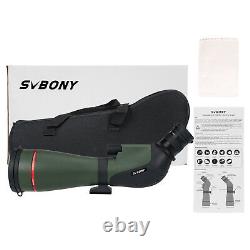 Svbony SA412 20-60×80 HD FMC 1.25'' Spotting Scope for Middle-range Shooting