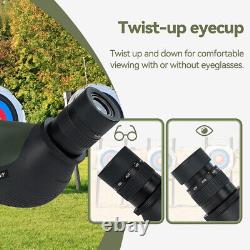 Svbony SA412 20-60×80 HD FMC Spotting Scope 1.25'' Eyepiece for Target Shooting