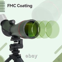 Svbony SA412 20-60×80mm Spotting Scope HD FMC 1.25 Detachable Eyepiece for bird