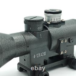 Svd 4-12X42 Weapon Scope First Focal Plane Reticle Front Clip Svd IR with Lights