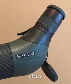 Swarovski ATS-65 HD 60XS Spotting Scope, Manfrotto 055CL Tripod, Cases Paperwork