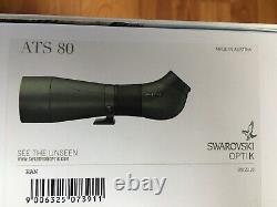 Swarovski ATS 80 HD Angled Spotting Scope 25-50x W Eyepiece in Boxes Excellent