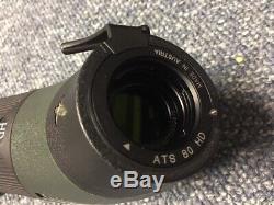 Swarovski ATS 80 HD Spotting Scope Angled 20-60x Eyepiece Hard Case Excellent