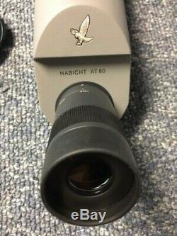 Swarovski Habicht AT 80 Angled Spotting Scope 20-60x Eyepiece Factory Serviced