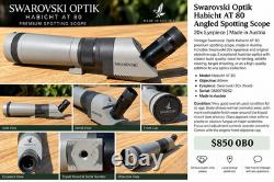 Swarovski Optik Habicht AT 80 Spotting Scope with 20x Eyepiece