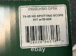 Swarovski STS 65 HD Straight Spotting Scope 20-60x Eyepiece Brand New in Box