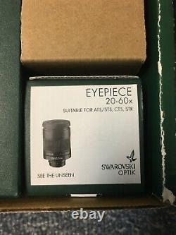 Swarovski STS 65 HD Straight Spotting Scope with 20-60x Eyepiece New in Box