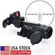 TA11 3.5X35 Real Red Fiber Optic Illuminated Glass Riflescope with Red Dot Sight