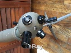 Tasco 60 Power spotting scope Japan vintage Military hunting