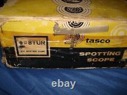 Tasco Spotting Scope Model 8TUR sporting powers of 15X60, 30X60, 40x60, 60x60