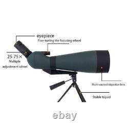 Telescope 25-75x100mm Spotting Scope Shooting Birdwatching FMC Coated lens