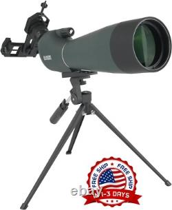 Telescopio De Observación 20-60x80 Con Adaptador Para Teléfono Y Trípode, HD NEW