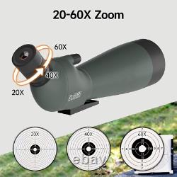 Telescopio De Observación 20-60x80 Con Adaptador Para Teléfono Y Trípode, HD NEW