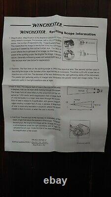 US SELLER Winchester WT-831 Spotting Scope WITH Cases, and Tri-Pod